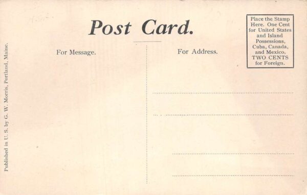 Portland Maine Art and Stationery Store Exterior Vintage Postcard AA102464 - Image 2