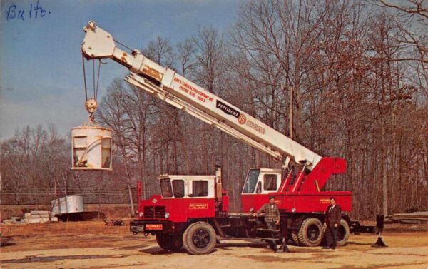 Joppa Maryland Ray Contracting Co Crane Truck Construction Postcard AA102467