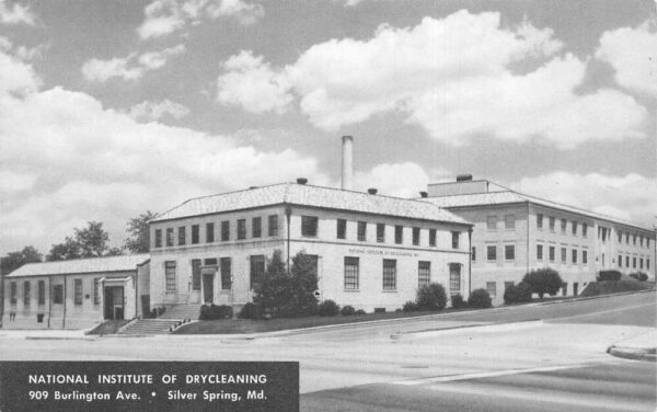 Silver Spring Maryland National Institute of Drycleaning Postcard AA102468
