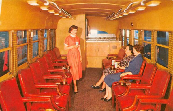 Buffalo New York Niagara Party Bus Interior Postcard AA102479