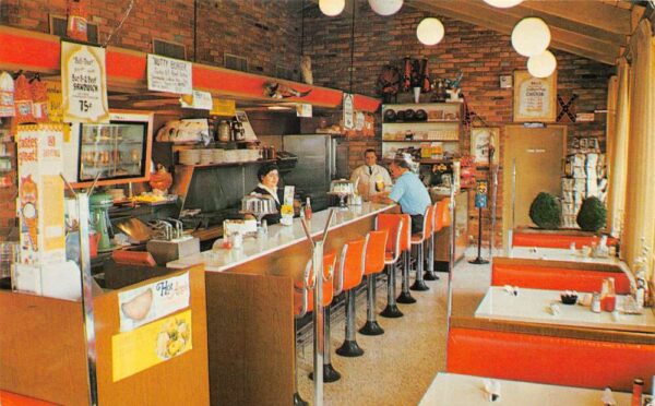St Pauls North Carolina Bell's Restaurant Dining Room Vintage Postcard AA102500