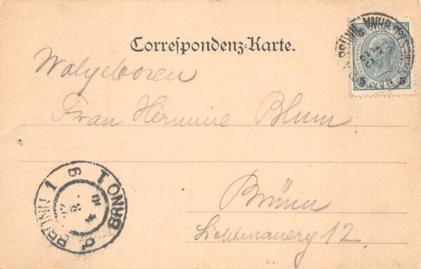 Namiest nad Oslawa Czechoslovakia Birds Eye View Gruss aus Postcard AA86173 - Image 2