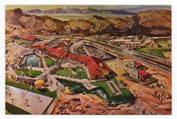 Apple Valley California Apple Valley Inn Birds Eye View Vintage Postcard AA86176