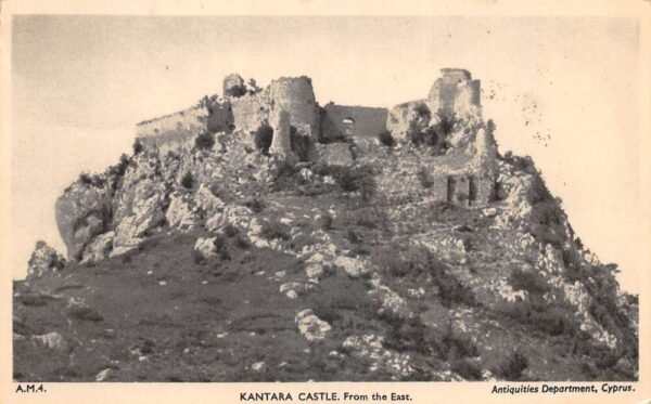Davlos Cyprus Kantara Castle Scenic View Vintage Postcard AA86178