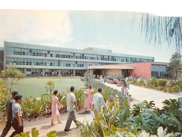 Honolulu Hawaii University Gregg M Sinclair Library Vintage Postcard AA86179