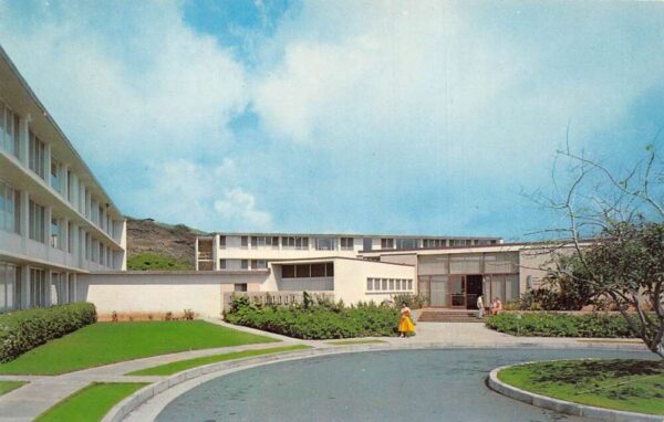 Honolulu Hawaii University Mary D Frear Hall Womens Dorm Postcard AA86182