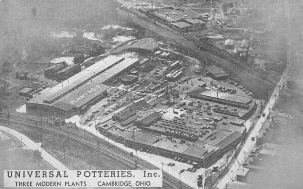 Cambridge Ohio Universal Potteries Inc Plants Factories Vintage Postcard AA86219