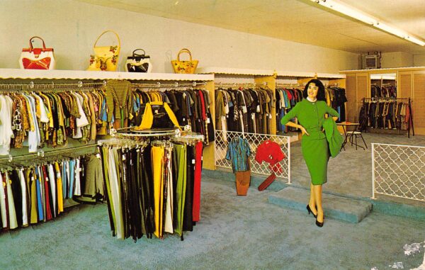 Anaheim California Candy Reynolds Fashions, Chrome, Vintage Postcard U20066