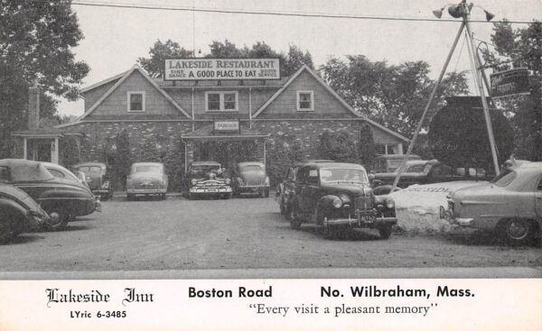 North Wilbraham Massachusetts Lakeside Inn Restaurant, Vintage PC U20080