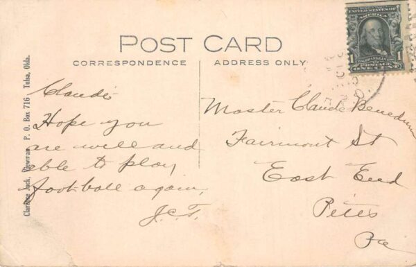 Tulsa Oklahoma Arkansas River Bridge Real Photo Vintage Postcard AA86268 - Image 2
