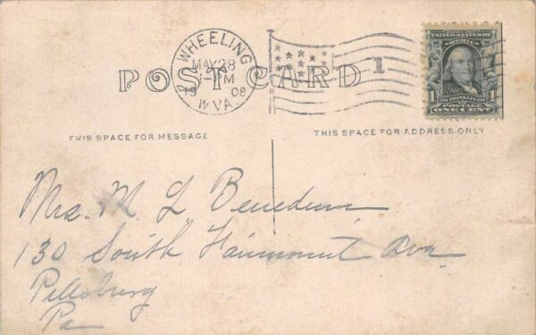 Wheeling West Virginia People in Horse Carriage Real Photo Postcard AA86273 - Image 2