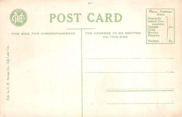 Salt Lake City Utah Hotel Utah Dining Room Vintage Postcard AA86321 - Image 2