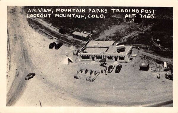 Lookout Mountain Colorado Mountain Parks Trading Post Real Photo PC AA86345