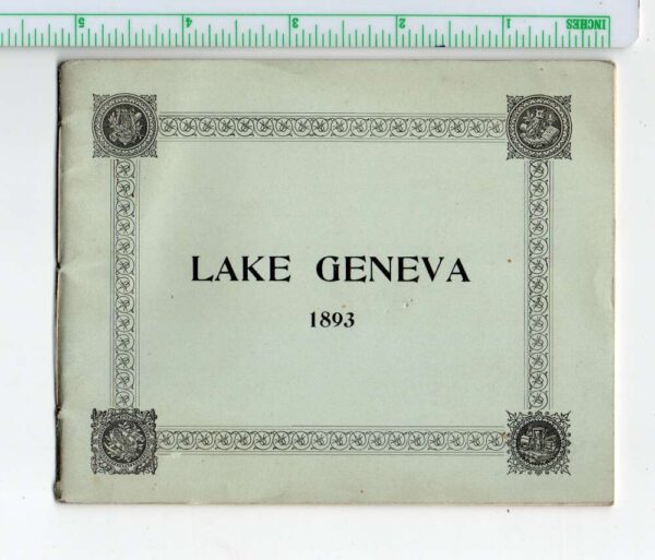 1893 Lake Geneva Students Conference Information Booklet Vintage AA86451