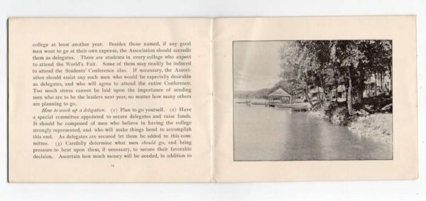 1893 Lake Geneva Students Conference Information Booklet Vintage AA86451 - Image 4