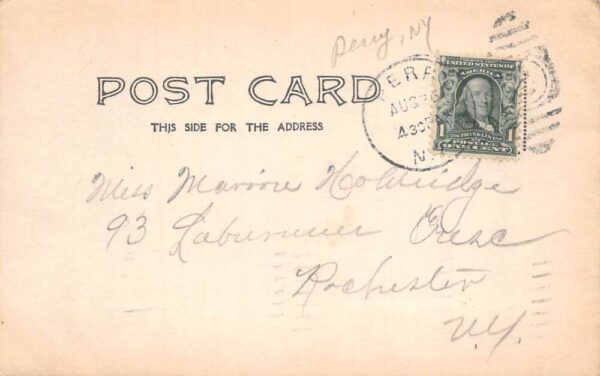 Perry New York Boating Scene Real Photo Vintage Postcard AA86466 - Image 2