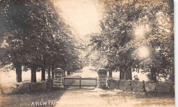 Constableville New York Constable Hall Entrance Real Photo Postcard AA86468
