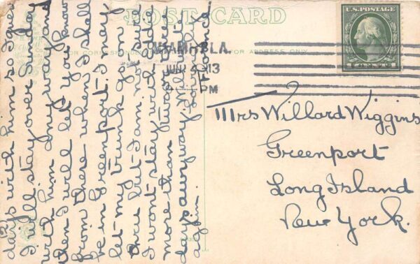Miami Florida Miami River and Canal in Everglades Vintage Postcard AA86493 - Image 2