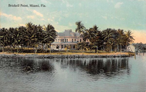 Miami Florida Brickell Point Scenic View Vintage Postcard AA86500