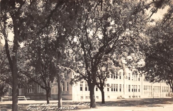 Princeton Minnesota High School, Real Photo, Vintage Postcard U23965