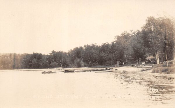 Nisswa Minnesota Scene At Camp Comfort, Real Photo, Vintage Postcard U23972