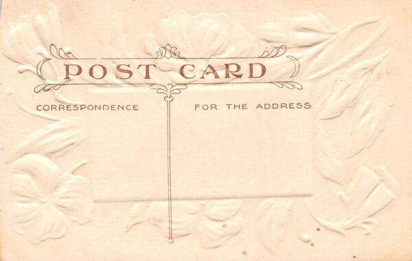 Texas Maryland "Greetings From" With Embossed Flowers, Vintage Postcard U24090 - Image 2