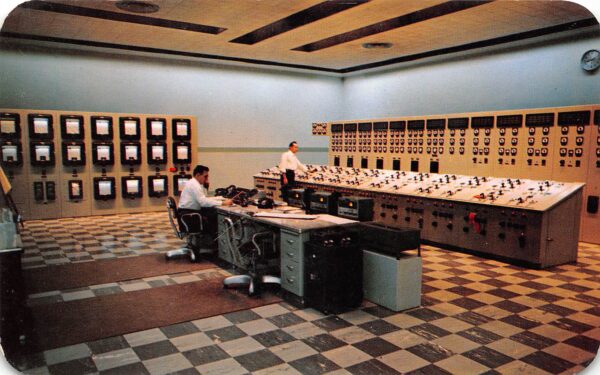 Boydton Virginia U.S. Army Engineers Corp., Control Room, Vintage PC U24092