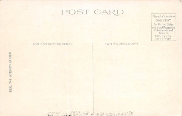 Winter Wisconsin "Greetings From Winter" White Border, Vintage Postcard U24127 - Image 2