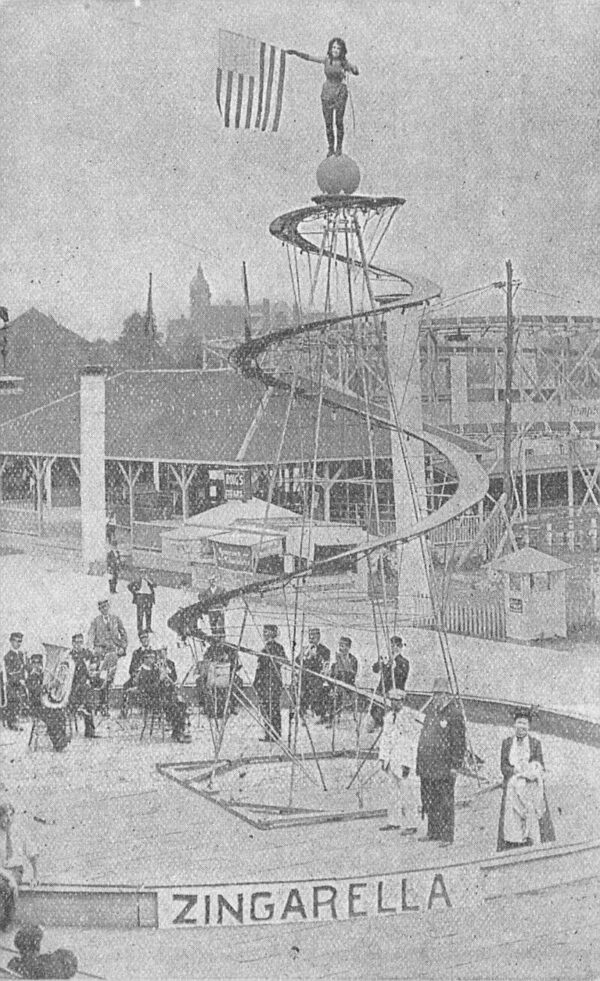 Madame Zingarella Acrobat Circus Sideshow Coney Island Postcard AA102770
