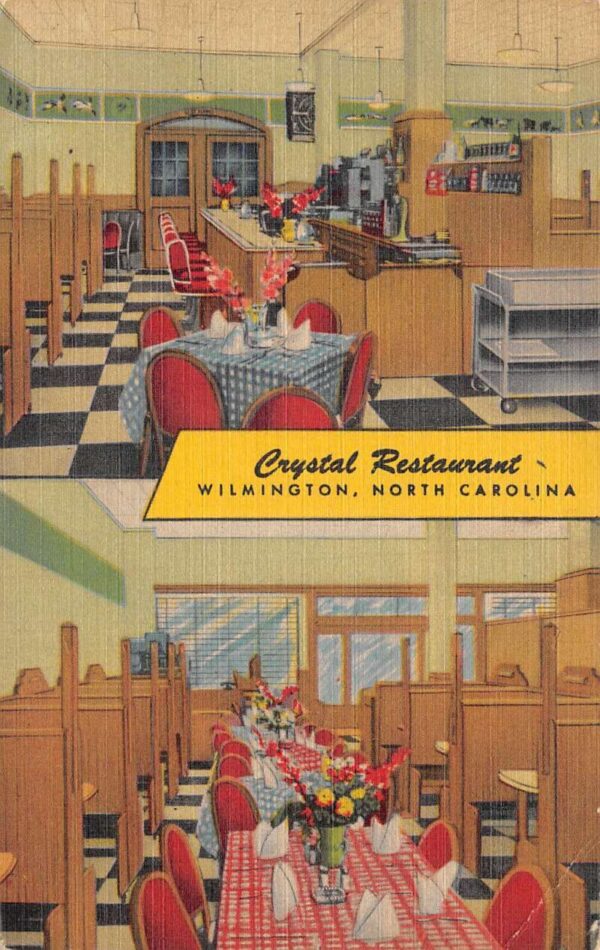 Wilmington North Carolina Crystal Restaurant Interior Views Linen PC AA102803