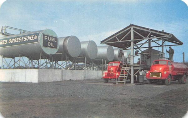 Baltimore Maryland Fred Gross and Sons Fuel Oil Depot Vintage Postcard AA102816