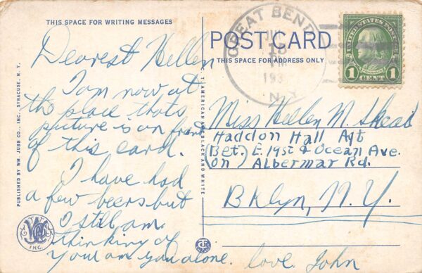 Great Bend New York Sargeant Nat's At Pine Camp, Vintage Postcard U24229 - Image 2