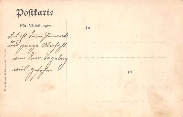 Hersfeld Germany Birds Eye View Vintage Postcard AA102831 - Image 2