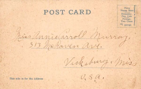 Manila Philippines Binondo Church and Fountain Vintage Postcard AA102838 - Image 2