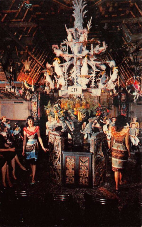 Disneyland Adventureland Enchanted Tiki Room Vintage Postcard AA102841