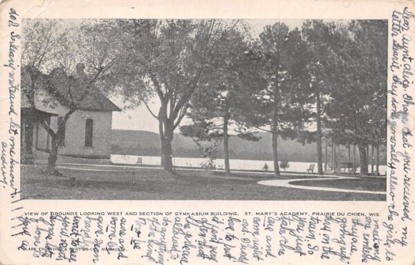 Prairie Du Chien Wisconsin St. Mary's Academy, Grounds & Gym Bldg.,PC U24253