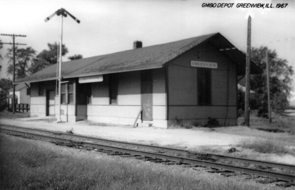 Greenview Illinois GM & O Depot, 1967, Real Photo, Vintage Postcard U24269
