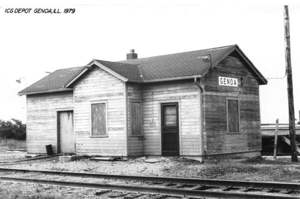 Genoa Illinois ICG Depot, 1979, Real Photo, Vintage Postcard U24275