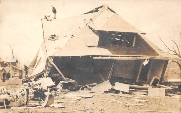 Silver Spring Maryland 1913 Tornado Disaster Home Ruins Real Photo PC AA102867