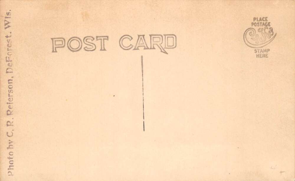 DeForest Wisconsin WHS Freshman Class 1915 Real Photo Vintage Postcard AA102890 - Image 2