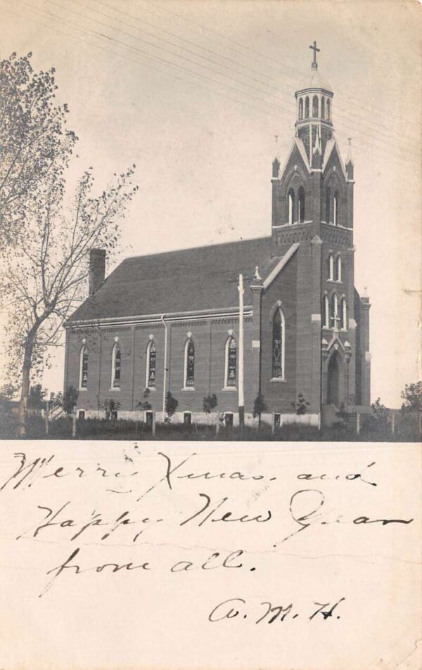 Windom Minnesota Catholic Church Real Photo Vintage Postcard AA102892