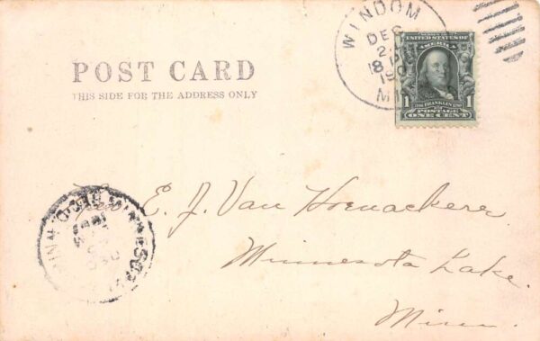 Windom Minnesota Catholic Church Real Photo Vintage Postcard AA102892 - Image 2
