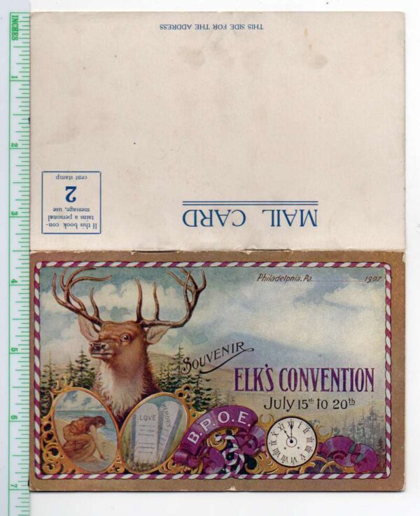 Philadelphia Pennsylvania Elks Convention 1907 Booklet Brewery PC AA102898