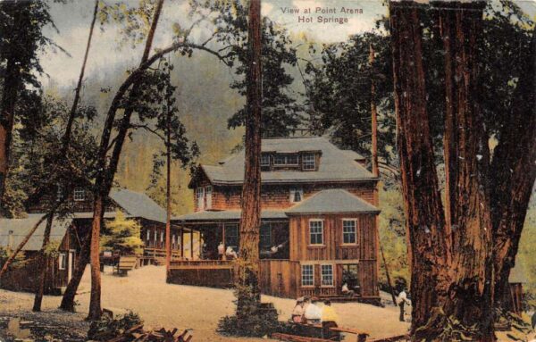 Point Arena California Hot Springs Vintage Postcard AA102904