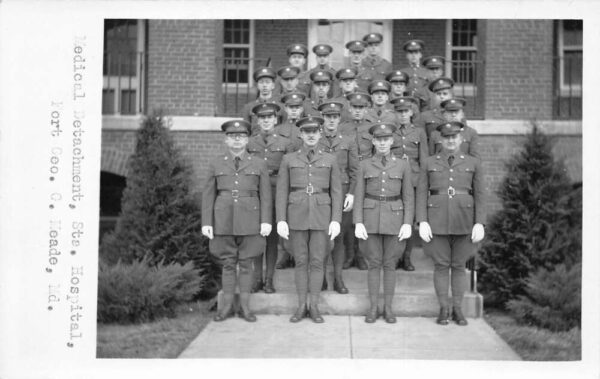 Fort George Meade Maryland Hospital Medical Dept Real Photo Postcard AA102924