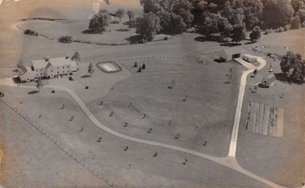 Butler Maryland Farm House Aerial View Real Photo Postcard AA102929