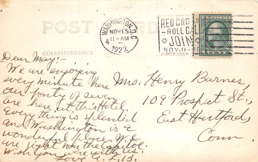 Washington DC Grace Dodge Hotel Real Photo Vintage Postcard AA102930 - Image 2