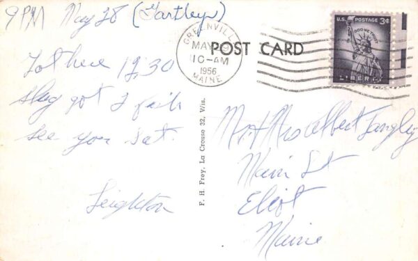 Moosehead Lake Maine Beaver Creek Camps Fishing Vintage Postcard AA102933 - Image 2