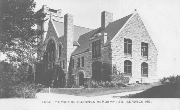South Berwick Maine Academy Togg Memorial Real Photo Postcard AA102934