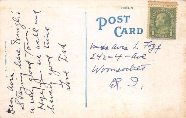 Columbus Mississippi State College for Women Dining Hall Postcard AA102935 - Image 2